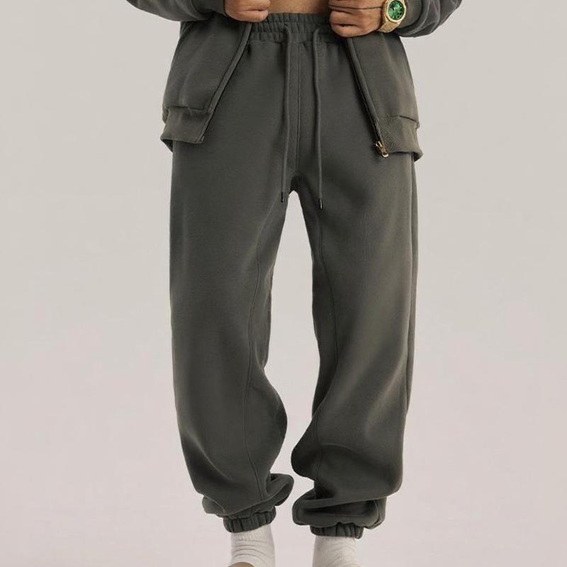 600GSM Baggy Fleece Sweatpants โ Unisex Retro Streetwear
