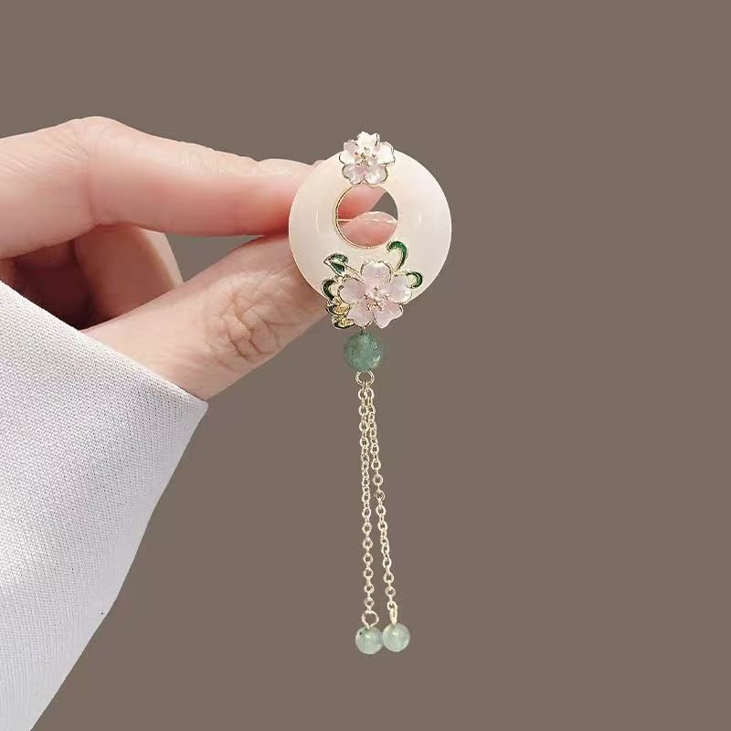 新中式古风旗袍胸针压襟气质平安扣别针