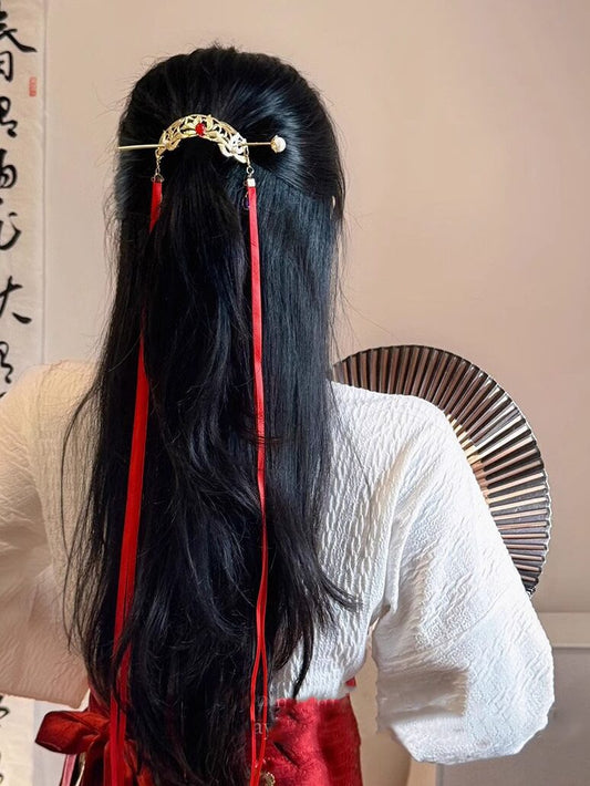 复古马尾发簪头饰