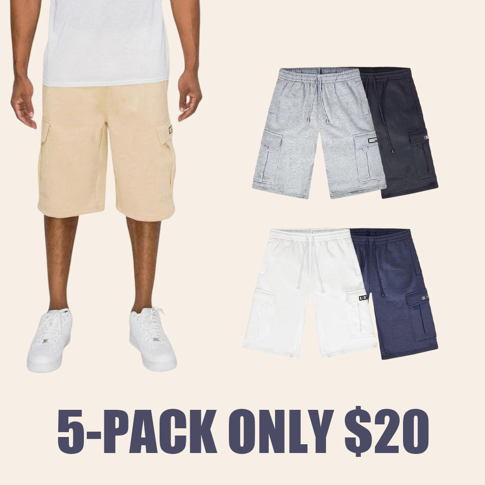 Baggy fit Fleece Shorts Menswear Cargo